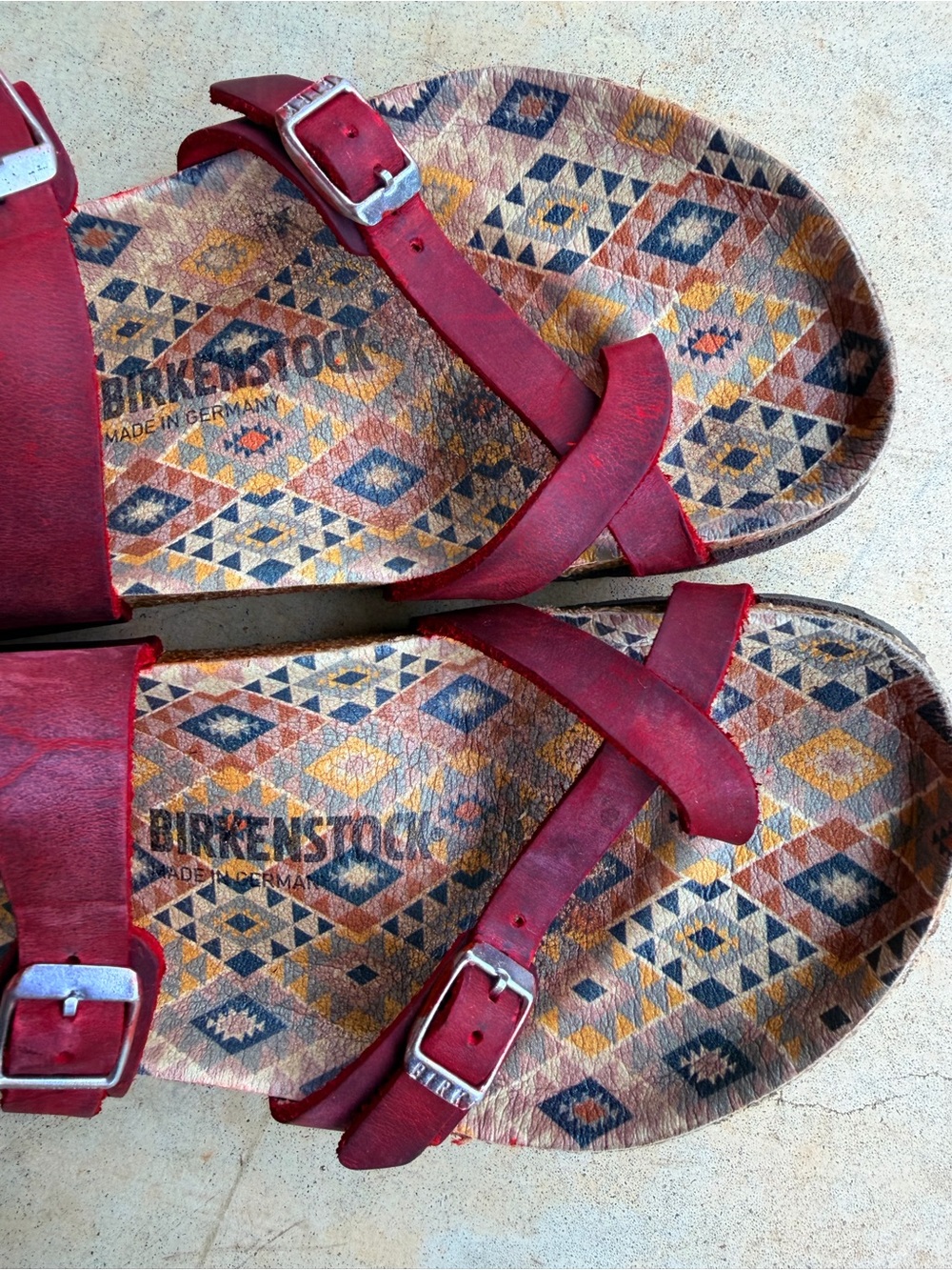 Birkenstock Mayari Red 9 EU 40 Genuine Leather - Picture 4 of 5
